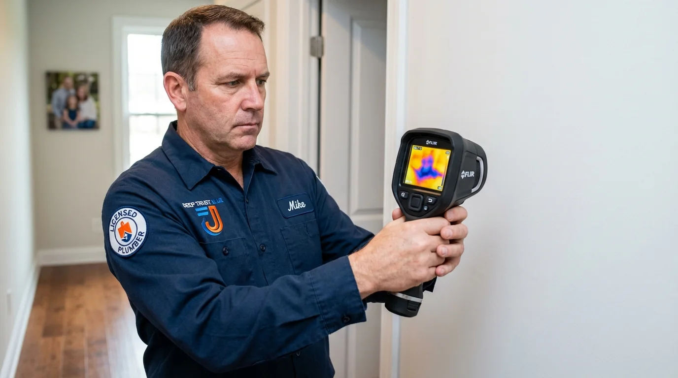 Thermal imaging leak detection by Johns Plumbing LLC in Fort Branch